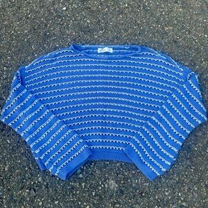 HOLLISTER BLUE AND WHITE SWEATER VEST